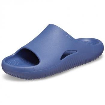 Crocs Men's Mellow Recovery Slide Sandals - Bijou Blue, Size 9 EU43-44