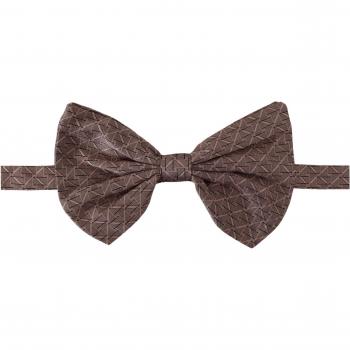 Dolce & Gabbana Gray Fantasy Print Adjustable Neck Papillon Bow Tie