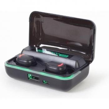 Gembird TWS-LED-01 Auriculares Inalámbricos Bluetooth con Estuche, In-Ear, LED de Indicación, Llamadas y Música