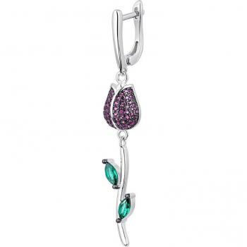 Piercing aro Earcandy Rose de Plata de Ley 925