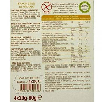 Sarchio Snack Semillas de Sésamo Sin Gluten 80g