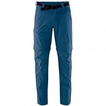 Maier Sports Tajo 2 Men's Zip-Off Outdoor Pants, Ensign Blue, Regular Fit