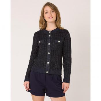 Chaqueta Naf Naf Brillo Marino para Mujer