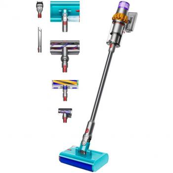 Dyson V15s Detect Submarine Aspiradora Escoba/Mano sin Cable, Recargable 660W (Amarillo/Níquel) Wet & Dry Vacuum Cleaner