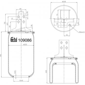 Fuelle de suspensión neumática FEBI BILSTEIN 109086