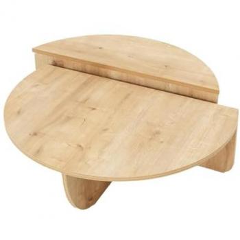 Juego de 2 mesas de centro L90 cm - Diseño Natural Claro - ORION