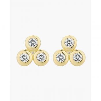 Pendientes Classic Donut Trío Blanco Xs