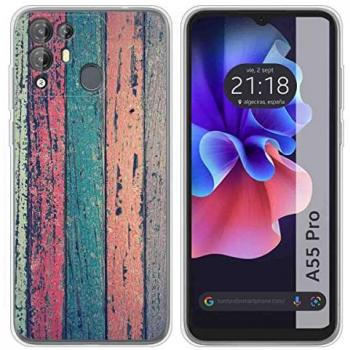 Funda de Silicona Personalizada para Blackview A55 Pro con Diseño de Madera 10