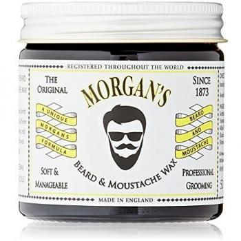 Cera para Barba y Bigote Morgan's 50 Gr - Cuida y Peina Tu Barba y Bigote, Soft And Manageable Beard And Moustache Wax 50 G