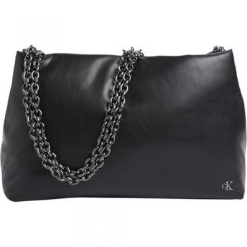 Calvin Klein Black Micro Mono Tote Shoulder Bag for Women, Size: One Size