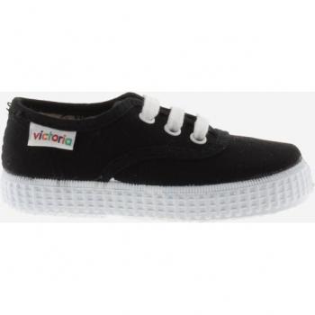 Zapatillas de lona unisex con cordones blancos Victoria 106613 inglesa