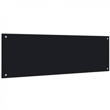 vidaXL Protector Salpicaduras Cocina Vidrio Templado Negro 120x40cm Protección Herramientas Accesorios Protección Grasa al Cocinar Fiable Práctico