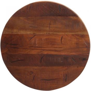 Tablero de mesa redondo de madera maciza reciclada Ø 50x2,5 cm color marrón vidaXL