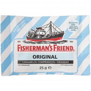 Fisherman's Friend Caramelo Comprimido Sin Azúcar Sabor Original - 12 unidades de 25 gr/ud