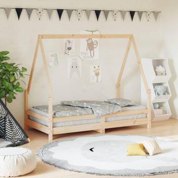 Cama infantil de madera maciza de pino 80x160 cm