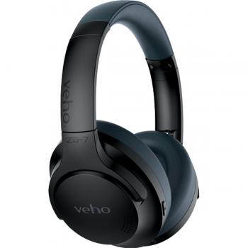 Auriculares Veho ZB-7 Inalámbricos Bluetooth con Cancelación Activa de Ruido, 32 horas de reproducción, Estilo Diadema, Conexión Múltiple, Altavoces Duales Premium