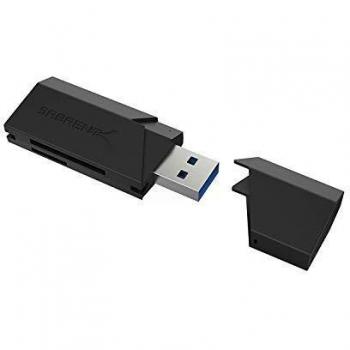 Sabrent Lector de tarjetas de memoria flash SuperSpeed ​​2-Slot USB 3.0 para Windows, Mac, Linux y ciertos sistemas Android: admite SD, SDHC, SDXC, MMC / MicroSD, T-Flash [Negro]
