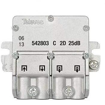 Televes 542803 - Mini derivación 5 2400mhz easyf 2d 25db c