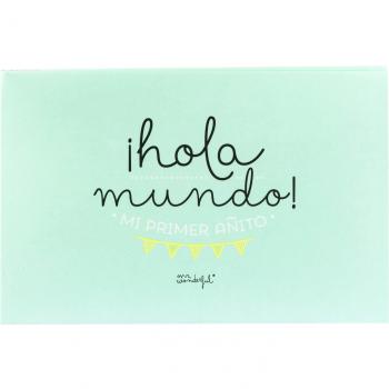Mr. Wonderful - Álbum para bebé ¡Hola mundo! Mi primer añito