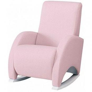 Micuna - Butaca de lactancia confor tapizado polipiel rosa/estructura blanco