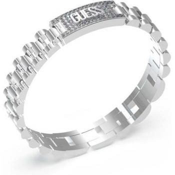 Pulsera Guess Empire para Hombre de Acero Plateado con Circonitas JUMB03200JWSTT-U