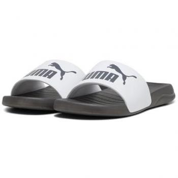 Chanclas Puma Popcat 20 Unisex adulto, color blanco/gris, talla 35.5 EU