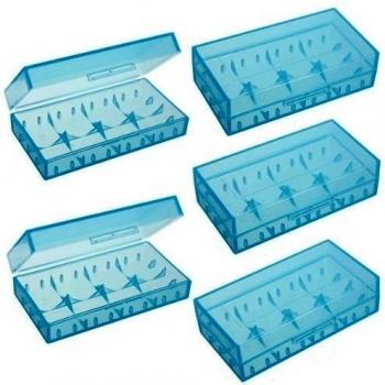 FamilyMall - Juego de 5 cajas para baterías CR123A, 18650 y 16340
