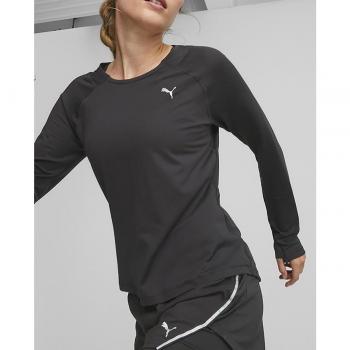 Sudadera de running Puma Run Cloudspun LS Mujer Negro