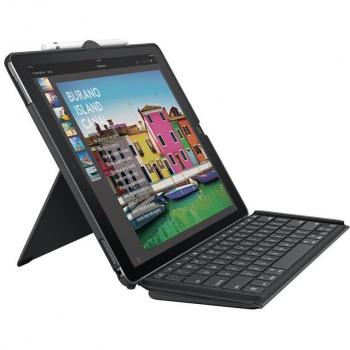Logitech Slim Combo - Funda con Teclado inalámbrico retroiluminado extraíble y tecnología Smart Connector