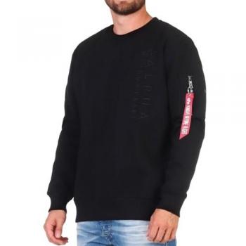 Alpha Industries Men's Black EMB Sweatshirt Size L