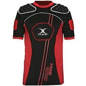 GILBERT Atomic Zenon V2 Chaleco protector para adulto, Negro/Rojo, XXL