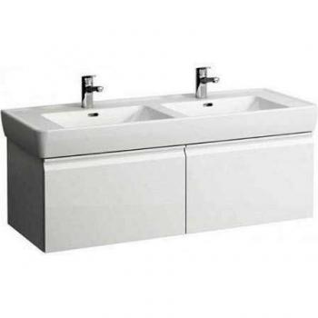 Mueble Bajo Lavabo Laufen Pro S, 2 Cajones, para Lavabo H814968, 126x45x39 cm, Color Grafito