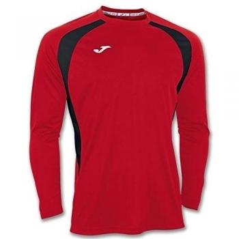 Joma 100015.601 - Camiseta de equipación de manga larga para hombre, color rojo / negro, talla 4XS-3XS