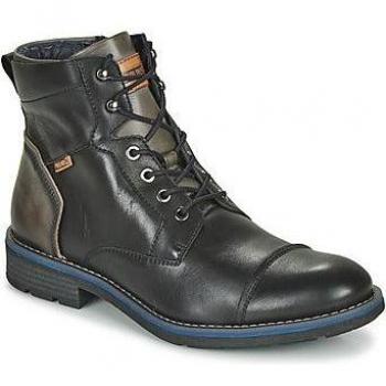 Pikolinos York M2M-8170 Botas de Hombre de Piel con Cordones, Cremallera Lateral y Plantilla Extraíble en Color Negro