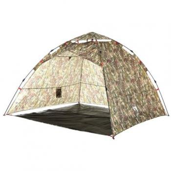Tienda de pesca 4 personas apertura rápida camuflaje vidaXL
