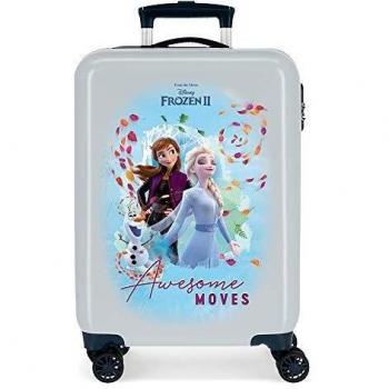 Disney Frozen Awesome Moves Maleta de cabina Azul 38x55x20 cms Rígida ABS Cierre combinación 34L 2,6Kgs 4 ruedas dobles Equipaje de Mano