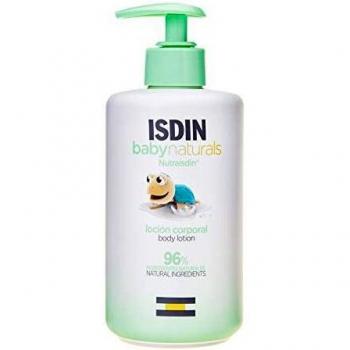 Isdin Baby Naturals Body Lotion 400 ml - Moisturizing Baby Lotion, suitable for sensitive skin, enriched with natural ingredients, hypoallergenic, dermatologically tested, designed for daily use on babies