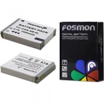 Fosmon NB-6L (1600 mAh) reemplazo Paquete de baterías para Canon PowerShot SD770 IS / IXY Digital 25 IS / IXUS 85 IS / PowerShot D10 / SD1200 IS / SD980 IS / S90 /PowerShot SD1300 IS / SD3500 IS / SD4000 IS / S95