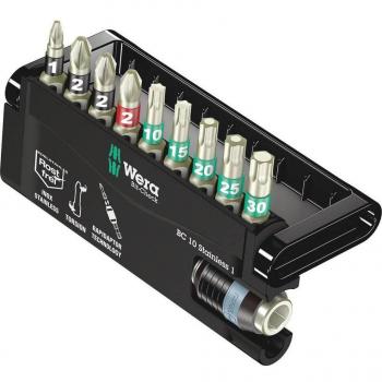 Estuche de puntas Bit-Check 10 Stainless 1 Wera 05071110001