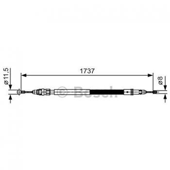 Cable de freno de mano BOSCH 1 987 482 008