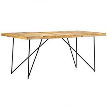 vidaXL Dining Table 180x90x76 cm Solid Mango Wood
