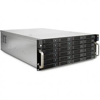 Caja de disco duro Inter-Tech 4U-4724 Gris para HDD de 2.5/3.5 pulgadas, compatible con SAS y SATA, Hot-swap, montaje en rack