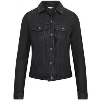 Infinity Leather Women's Black Trucker Jeans Jacket - Doha EU 42 / UK 14