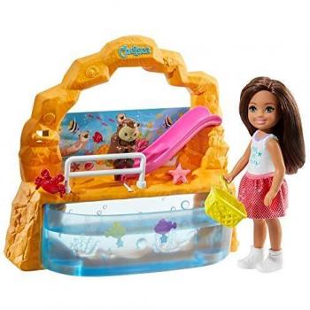Juego de Acuario Barbie Chelsea con Muñeca y Accesorios Acuáticos