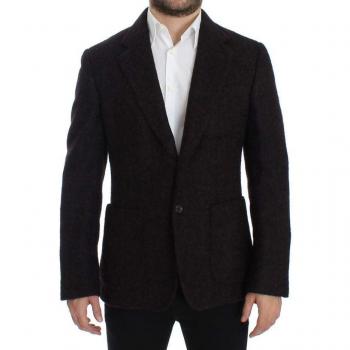 Dolce & Gabbana Bordeaux Alpaga Two Button Blazer - IT48 | M