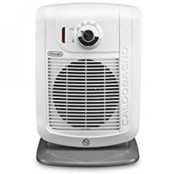 Estufa Calefactor DeLonghi HBC 3030 Blanco 2000W con Ventilador, para Ambientes de hasta 60 m³