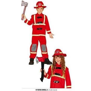 FIESTAS GUIRCA Disfraz de Bombero Infantil Unisex Talla 3-4 Años