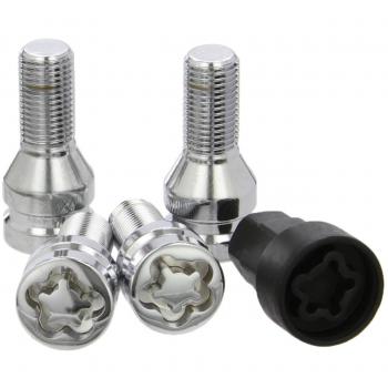 ABC Locks BC Corona TOR9910 Tornillos Antirrobo para Llantas, Set de 4