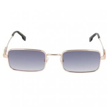 Dsquared2 Gold Metal Sunglasses with Maple Leaf Detail, Yellow Unisex, Rectangular Shape, Size 52 MM
