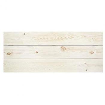 Cabecero de madera maciza DECOWOOD Flandes en tono natural, medidas 80x60cm, fabricado en madera de pino, hecho a mano en España, acabado horizontal recto